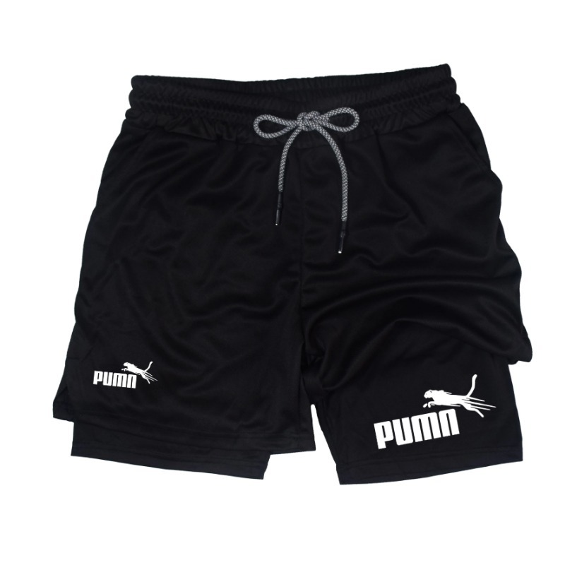 Summer Breathable Two-in-one D - Compression Shorts Athletes 评论和价格