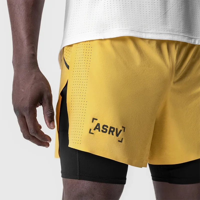 Men's 2in1 Running Shorts Quic - Compression Shorts Athletes 评论和价格