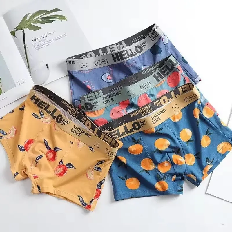 1/2/4 PCS Men's Printed Sports - Boxer Brief Pack Cotton 评论和价格