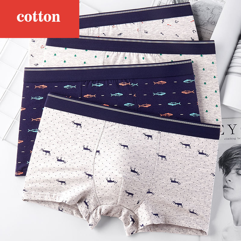 4Pcs/Lot Boxer Shorts Men Unde - Boxer Brief Pack Cotton 评论和价格