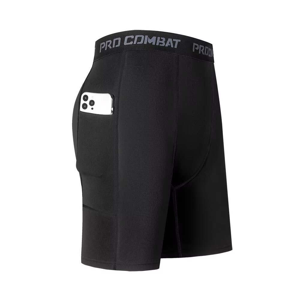 Mens Gym Shorts with Pockets W - Compression Shorts Athletes 评论和价格