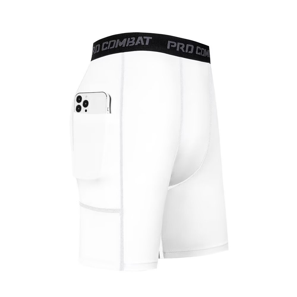 Mens Gym Shorts with Pockets W - Compression Shorts Athletes 评论和价格